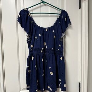 Torrid Flutter Sleeve Babydoll Top